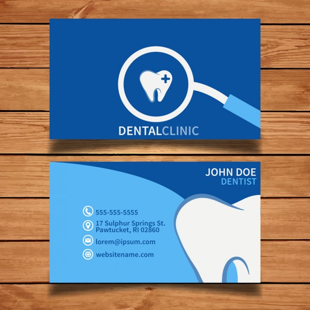 کارت ویزیت دندان پزشکی - چاپ سعادت